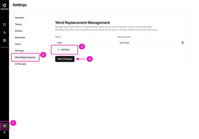 (done) How to Add a New Word Replacement Entry - Step 1