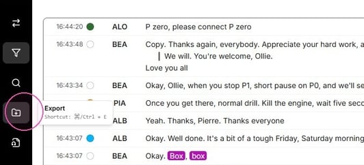 Exporting Race Radio Transcripts and Audio Snippets - Step 1 (1)