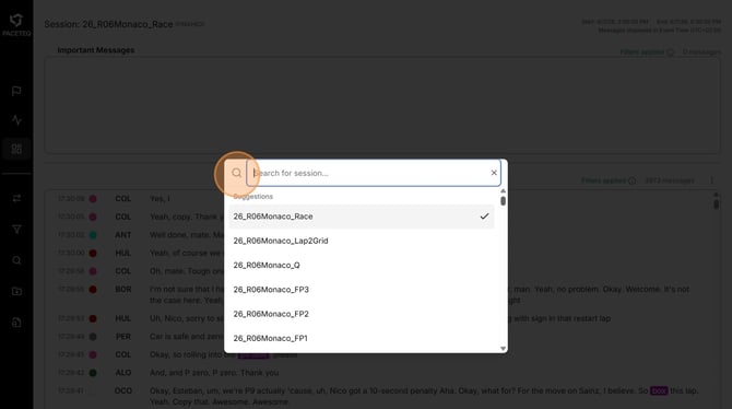 How To Navigate And Search Sessions On OneTranscript - Step 3 (1)