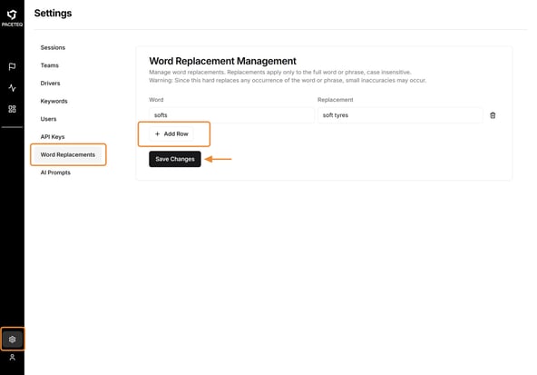 How to Add a New Word Replacement Entry - Step 1 (1)