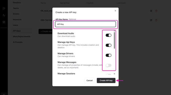 How to Generate a New API Key - Step 10-1