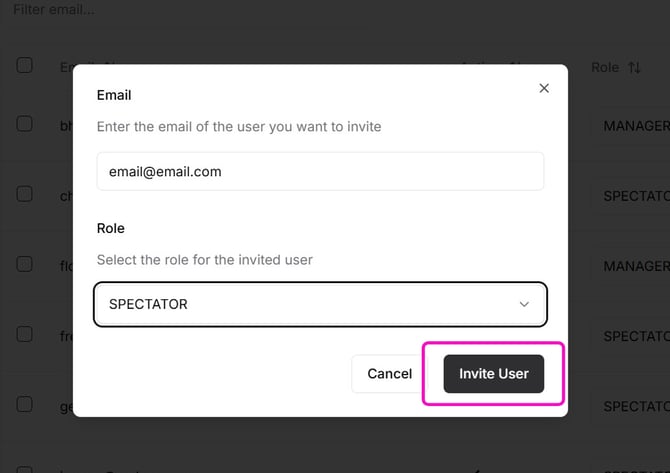 How to Invite a New User to OneTranscript - Step 6