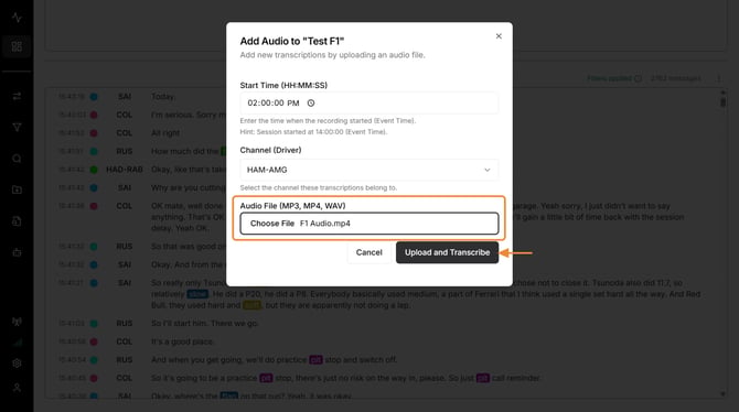 How to Upload and Transcribe Audio Files - Step 8