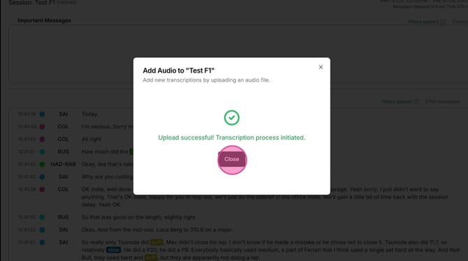 How to Upload and Transcribe Audio Files - Step 9-1